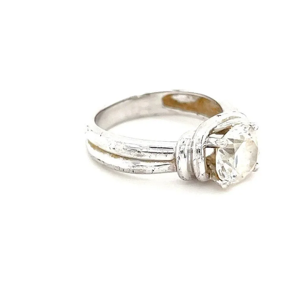 ❌Round‎ Cz Sterling Silver 925 Ring
